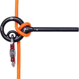 AOKWIT 9 Rescue Figure, Upgrade 8 Descender Climbing Gear Downhill Equipment Easy Operation Rigging Plate Aluminum Alloy Rigging Plate for Rock Climbing Belaying and Rappeling Device (Black)