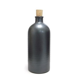Shigaraki Ware ION-10B Ion Bottle, Round, Black