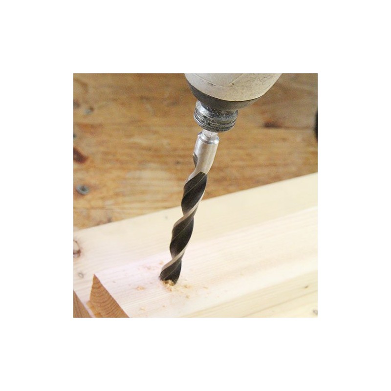 E-Value EDS-3HEX Hexagonal Shaft Woodworking Drill Set, Set of 8