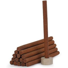 Natural Sandalwood Dhop Incense Sticks Dhoop Sticks Handmade Hand-Rolled with Holder 240Gm (80 Sticks) Approx,