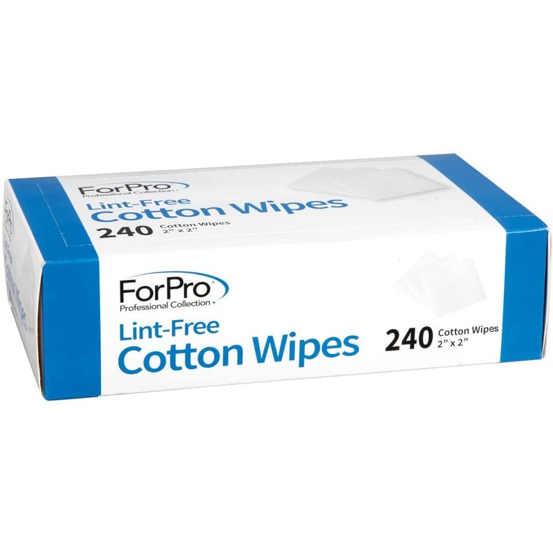 ForPro Professional Collection Lint-Free Cotton Wipes, 100% Pure Cotton Gauze,