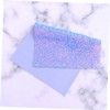 IWOWHERO Shimmering Holographic Leather Fabric for DIY Crafts A4 Size