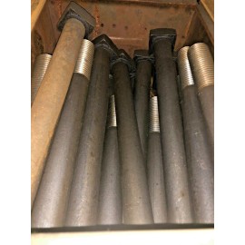 HEAD 1-1/4" X 15 Square Head Machine Bolt Plain LONG 15" inch with SQUARE NUT