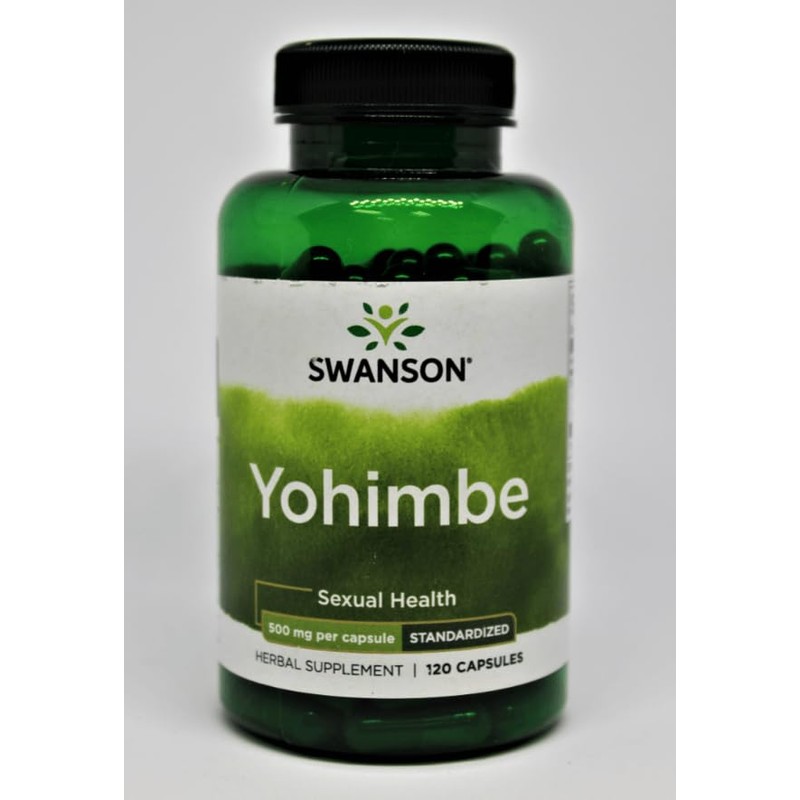 Swanson Yohimbe (Standardized) 500 Milligrams 120 Capsules