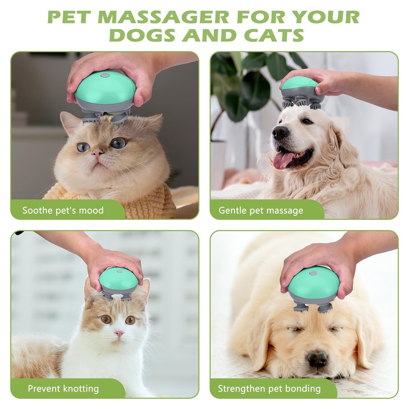 KeeKit Electric Pet Massager for Dogs and Cats, IPX6 Waterproof