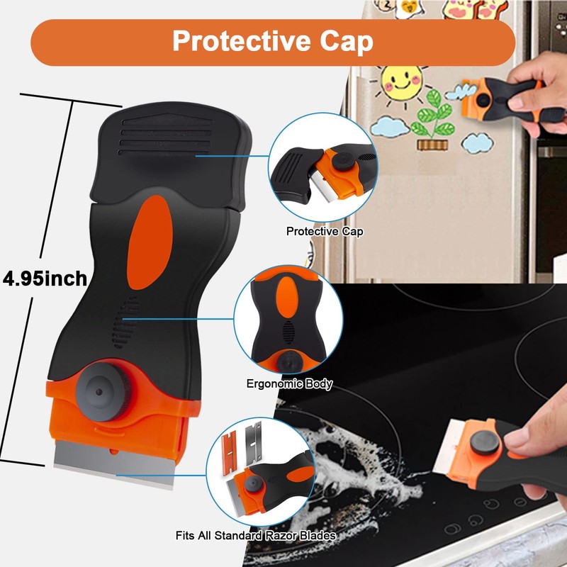 SPEALLOY Heavy-Duty & Gentle Scraper Duo Kit | 2-in-1 Metal