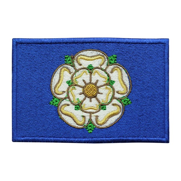 Yorkshire County Flag Patch Iron On Embroidered Applique Patch Yorkshire