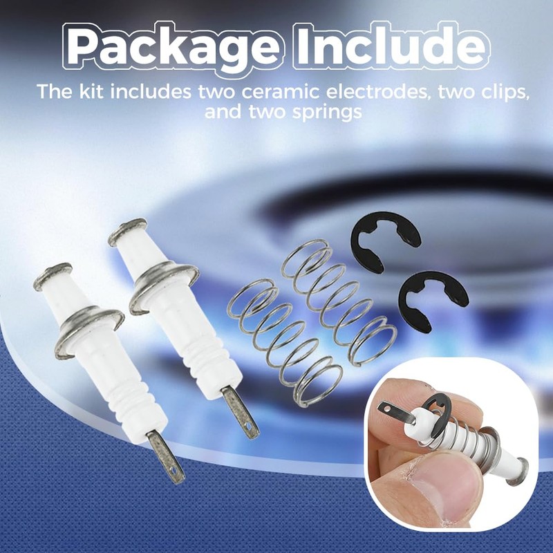 Yetaha 2PCS PB040264 Burner igniter Replacement Repair Gas Range Electroe
