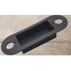 Door Latch Keep Strike Dust Box Black Plastic Small 75mm