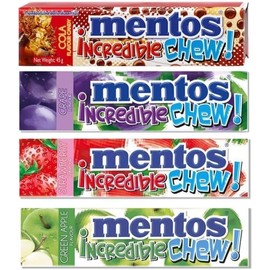 Variety Set of Incredible Chew (Strawberry, Grape, Green Apple, Cola)
