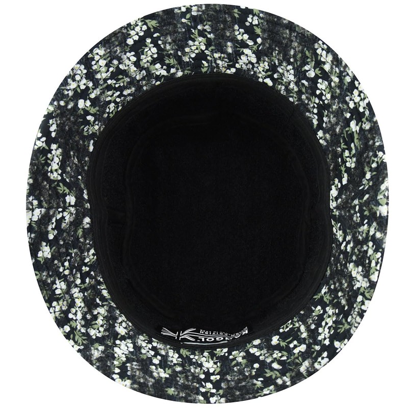 Kangol Women's Needlepunch Floral Bucket Beret Hat, black