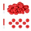 CAASFOOY 50Pcs Caulk Cap and Tube Sealer - Red Saving