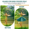 Qualirey 2 Pack 21.5 Inch Metal Squirrel Proof Baffle for