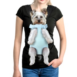 YUDODO Pet Dog Carrier Backpack Adjustable Dog Front Carrier, Legs Out Easy-Fit Dog Travel Backpack Carrier for Hiking Camping for Small Medium Dogs Cats and Rabbits (Large (Pack of 1), B-Sky)