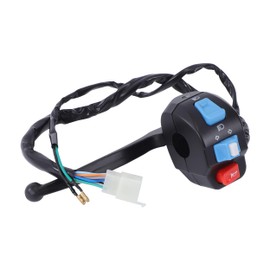 Motorrad Lenkerschalter Scheinwerfer Blinklicht Horn Schalter Blinker Schalter mit Bremshebel 22MM für Dirtybike Pocketbike ATVs Scooters