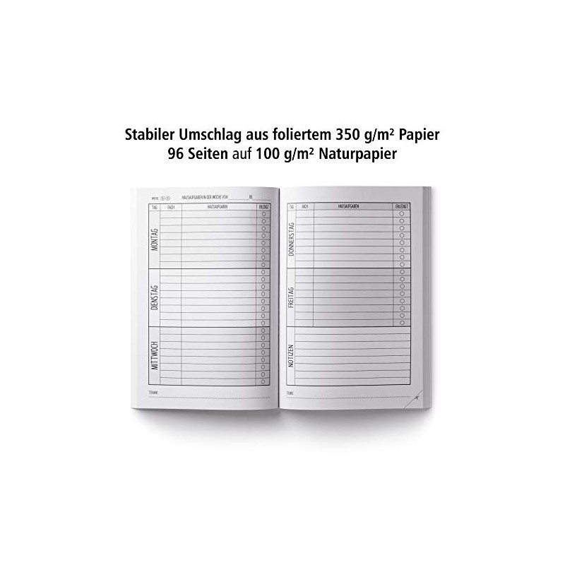 itenga Homework Book Paper Plane Blue DIN A5 96 Pages