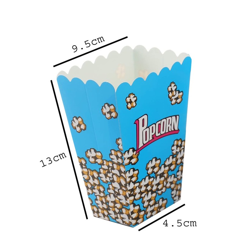 Komonee Foldable Pack Of Childrens Popcorn Holder Boxes Blue (Pack