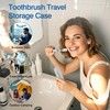 Portable Plastic Toothbrush Storage, Clear White Travel Toothbrush Case, for