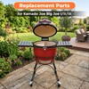 19.8'' Half-Moon Ceramic Heat Deflector Plates for Kamado Joe Accessories