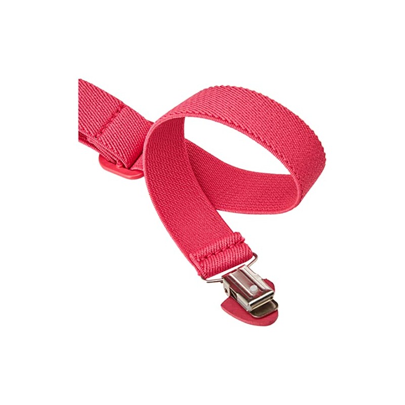 Playshoes Girl's Belt Elastic Heart Clip Plain, pink heart