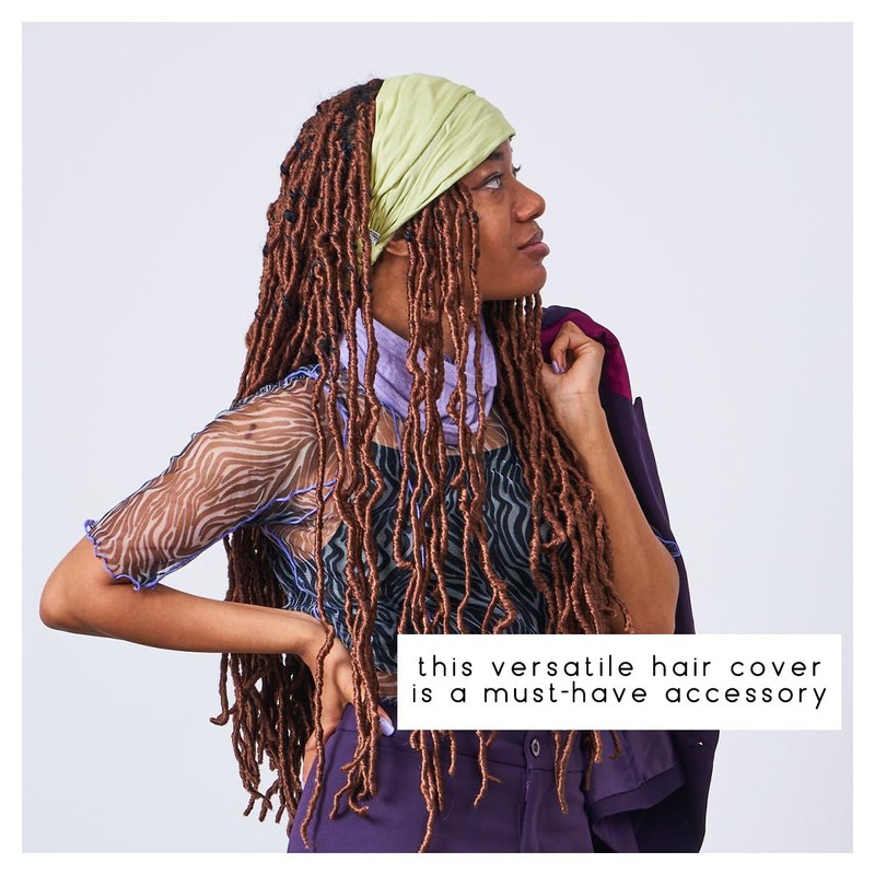 CHARM Womens Cotton Bandana Headband - Yoga Elastic Head Cover