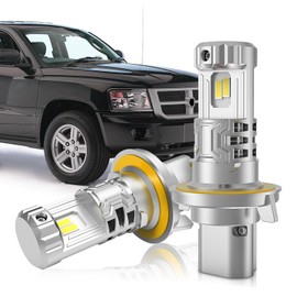 XENPLUS 120𝑾 24000𝑳𝑴 Dakota 𝐃𝐞𝐝𝐢𝐜𝐚𝐭𝐞𝐝 𝐁𝐮𝐥𝐛𝐬 Fit for DODGE Dakota 2005 2006 2007 2008 2009 𝐋𝐨/𝐇𝐢(No fog),800% 𝐁𝐫𝐢𝐠𝐡𝐭𝐞𝐫,6500𝗞 Cool White,𝐏lug and 𝐏lay,No Errors.2Pcs