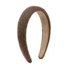 axy Knitted Fabric Headband with Fine Metallic Threads - Padded