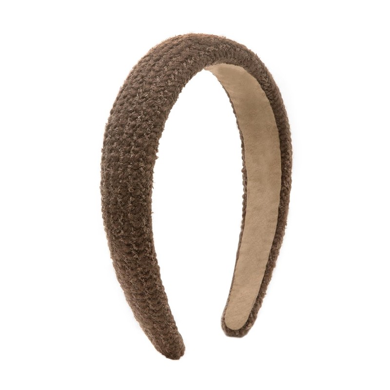 axy Knitted Fabric Headband with Fine Metallic Threads - Padded