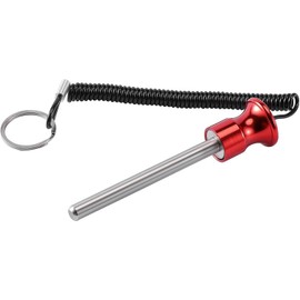 Gym Weight Stack Pin, Weight Stack Pen Magnetic Replacement Selection Locking Pin with Pull Rope, Weight Stack Strength Training Device Accessories for Gym Strength Training Fitness Equipment (Red)