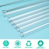 WKIEASON Set of 2 Stainless Steel Telescopic Straws Stainless Steel