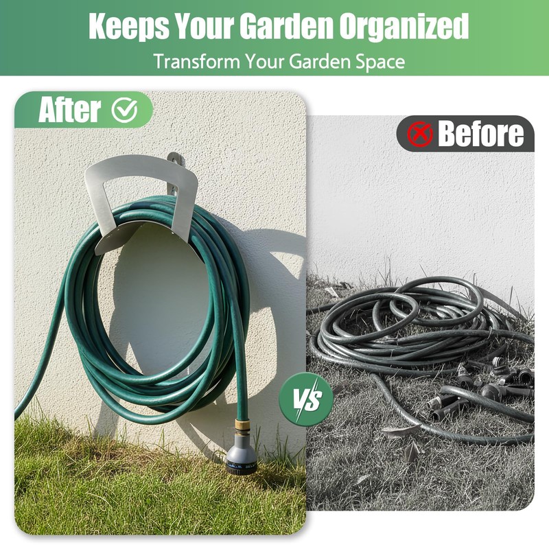 Primst Garden Hose Holder Wall Mount Hose Hanger Heavy Duty