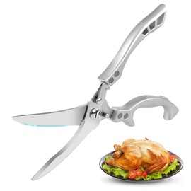 TNSLAND Stainless Steel Poultry Scissors Meat Scissors Kitchen Scissors Kitchen Scissors Kitchen Poultry Scissors Test Winner Kitchen Scissors for Cutting Duck, Chicken, Goose, Turkey or Turkey