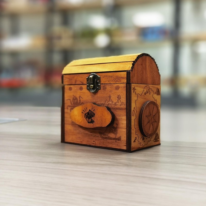 SOUCCESS Puzzle game treasure box – wooden game – for