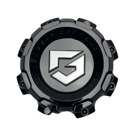 Gear Off Road Gloss Black/Chrome Logo Wheel Center Cap G21COVER-8H