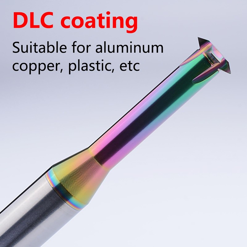 Metric Carbide Thread Milling Cutters Threading End Mills for Aluminum