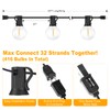 25FT Outdoor G40 LED Globe String Lights Dimmable Waterproof Shatterproof