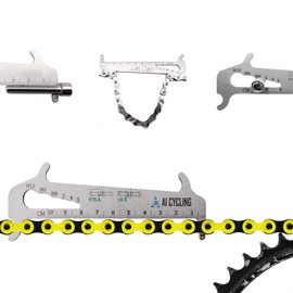 VANICE 4 in 1 Bicycle Chain Checker Bike Chain Wear Indicator Tool for Shimano Sram KMC and All Others Chains