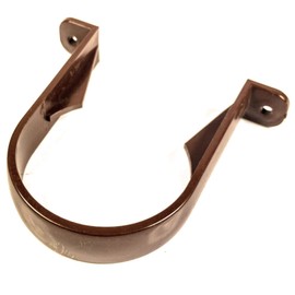 FLOPLAST 68mm Round Gutter Pipe Clip - Brown