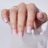 Press On Nails - Short Findigit Square Pink False Nails,