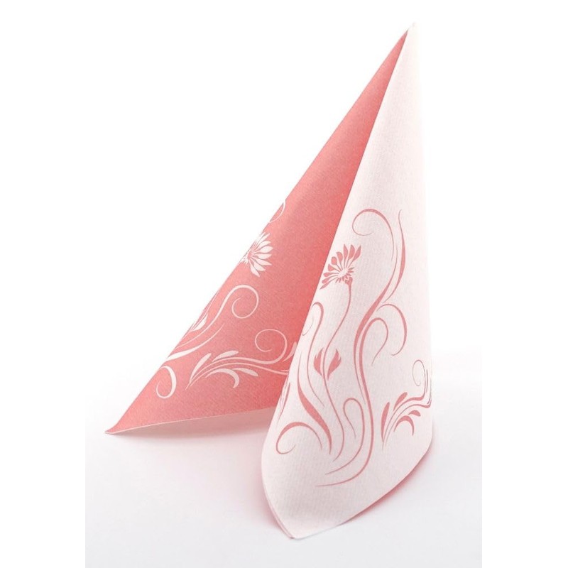 50 Napkins Flowers 40 x 40 cm Fabric-Like Airlaid Elegantia,