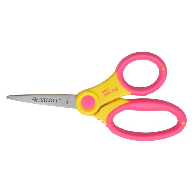 Westcott 14597 Right- and Left-Handed Scissors, Soft Handle Kids' Scissors,