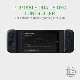 Razer Junglecat Dual-Sided Mobile Game Controller for Android: Modular Design - 100 Hr Battery Life - Bluetooth Low-Latency - Compatible w/Razer Phone 2, Galaxy Note 9, Galaxy S10+