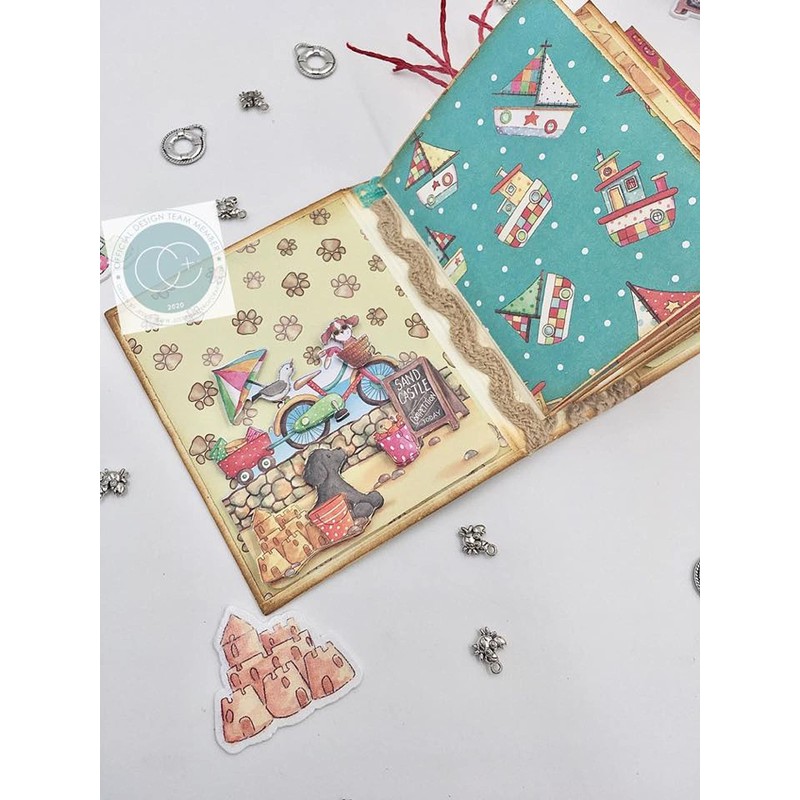 Craft Consortium Sandy Paws 3D Decoupage Set - 10 Sheets,