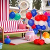 XIKSXITN 12inch Red White and Blue Balloons with Red Blue