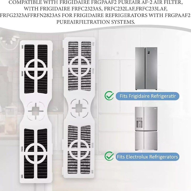 6 pcs FRGPAAF2 PureAir AF-2 Refrigerator Air Filter Compatible with