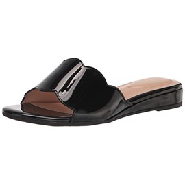 Bandolino Women's Kayla Wedge Sandal, Black 001, 10