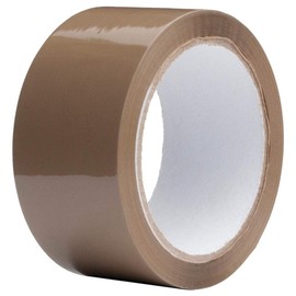 TAHA 2X Rolls Of Strong Brown 48mm X 66M Parcel Tape Packing Packaging Tape