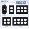 ELEGRP Double Toggle Light Switch, Two Single Pole Electrical Dual
