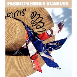 Kcctoo - Paquete de 2/6/10 bolsas de bufanda para mujer, bufandas, banda, cuello, bufandas, regalos de moda, Azul-2pcs, 4*100cm