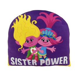 NORTHWEST Trolls Sister Power Cloud Pillow 12" – Plush Kids Stuffed Toy, Colorful Cartoon Bedroom Decor, Gift for Girls & Trolls Fans